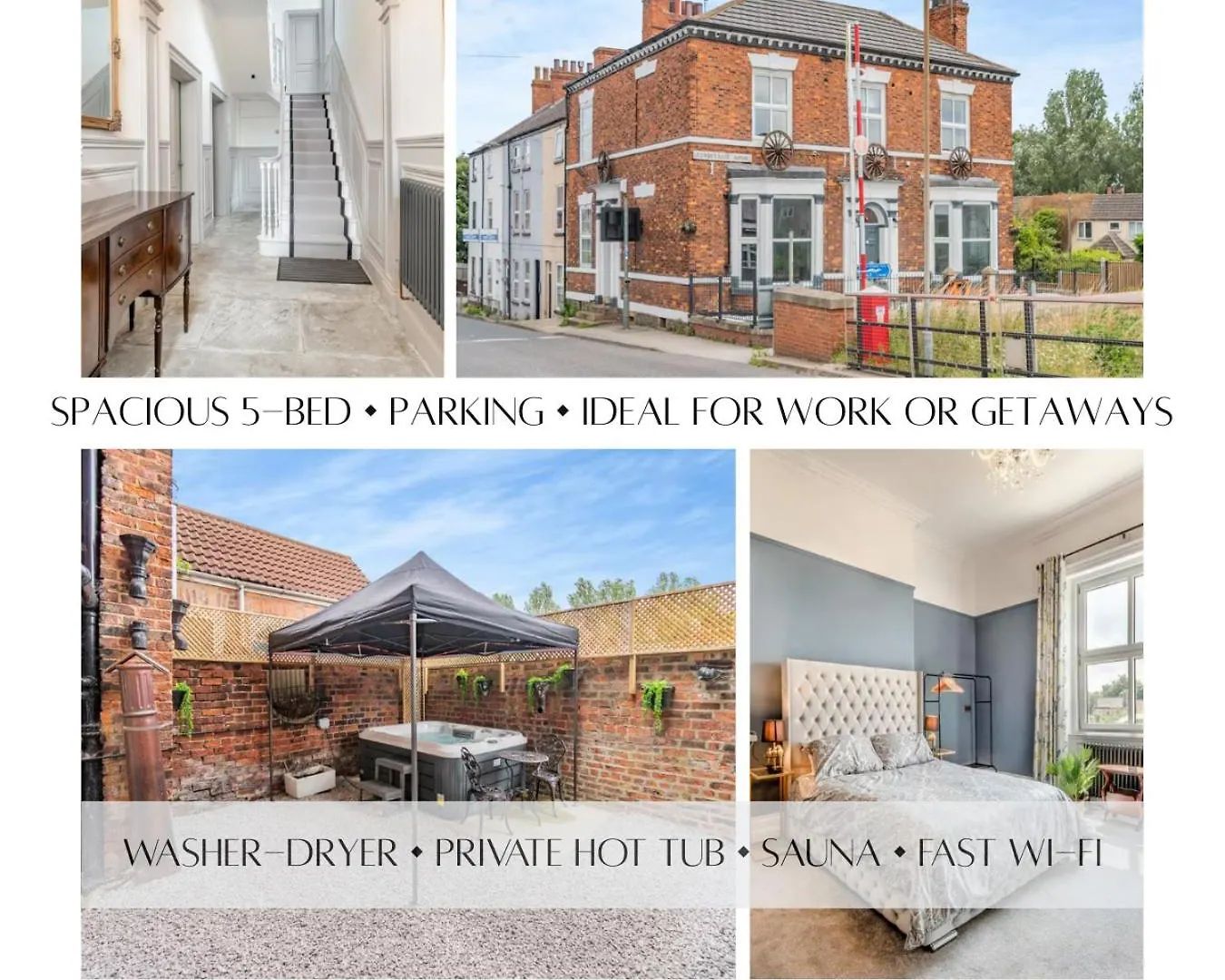 Riverside Georgian House With Hot Tub, Sauna & Parking Selby